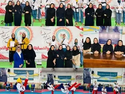 برگزاری مسابقات پومسه گیلان در بخش بانوان 
