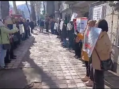 تجمع بازنشستگان تامین اجتماعی در رشت و تهران