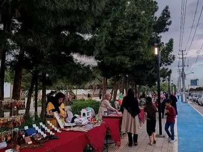 راه اندازی یکشنبه بازار هنر و صنایع دستی در بوستان مادر و کودک مشهد 
