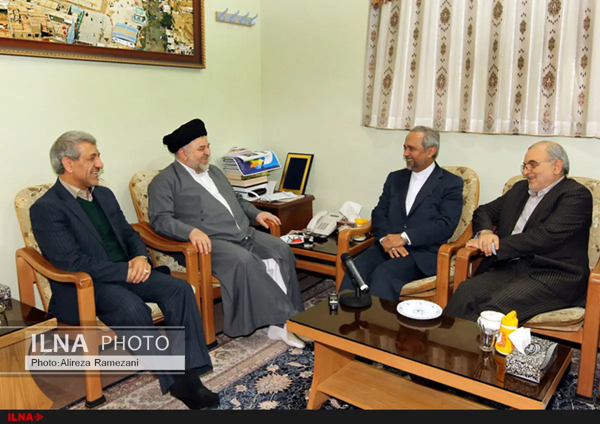 دیدار نهاوندیان با آیات عظام و نماینده آیت الله سیستانی در ایران