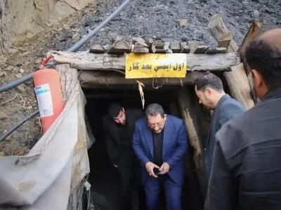 بازدید وزیر صنعت، معدن و تجارت از معدن مهماندویه