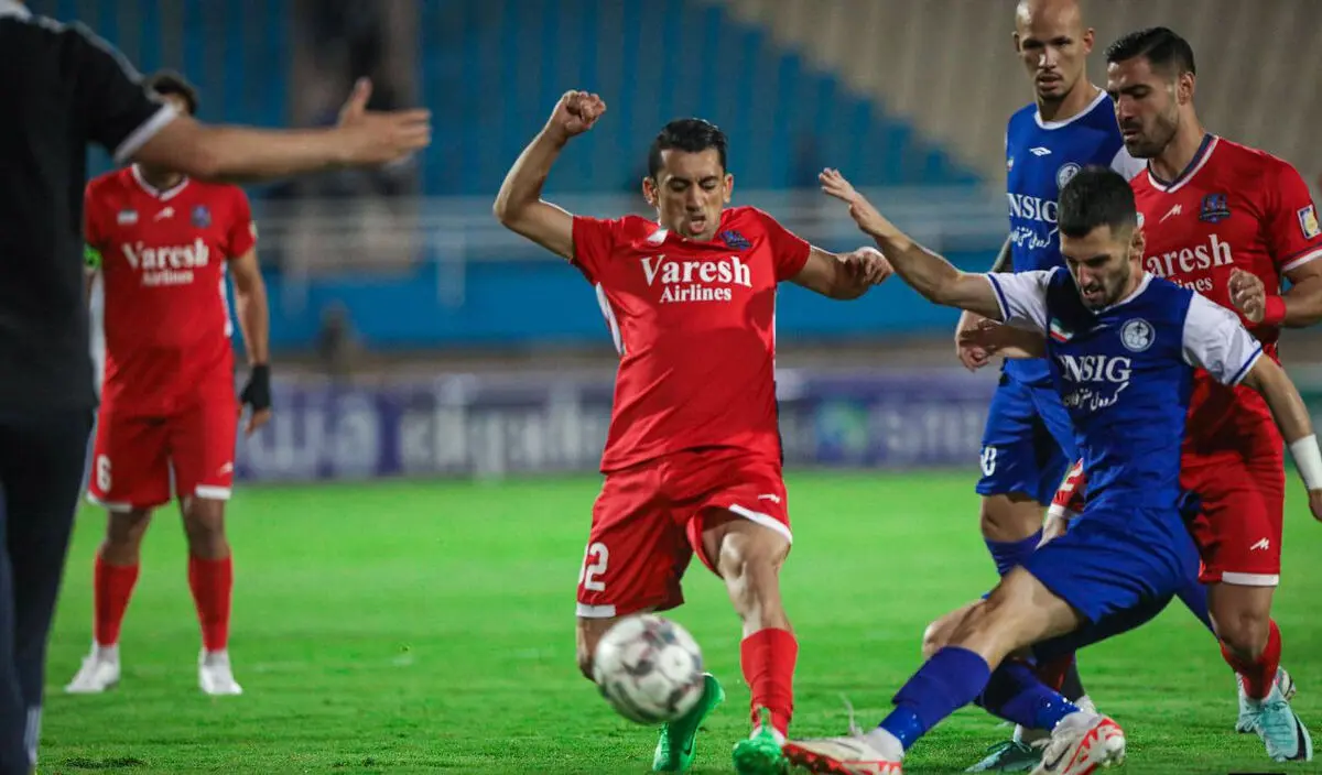 نساجی4 استقلال خوزستان1/ نساجی با برد 6 امتیازی به پرسپولیس رسید