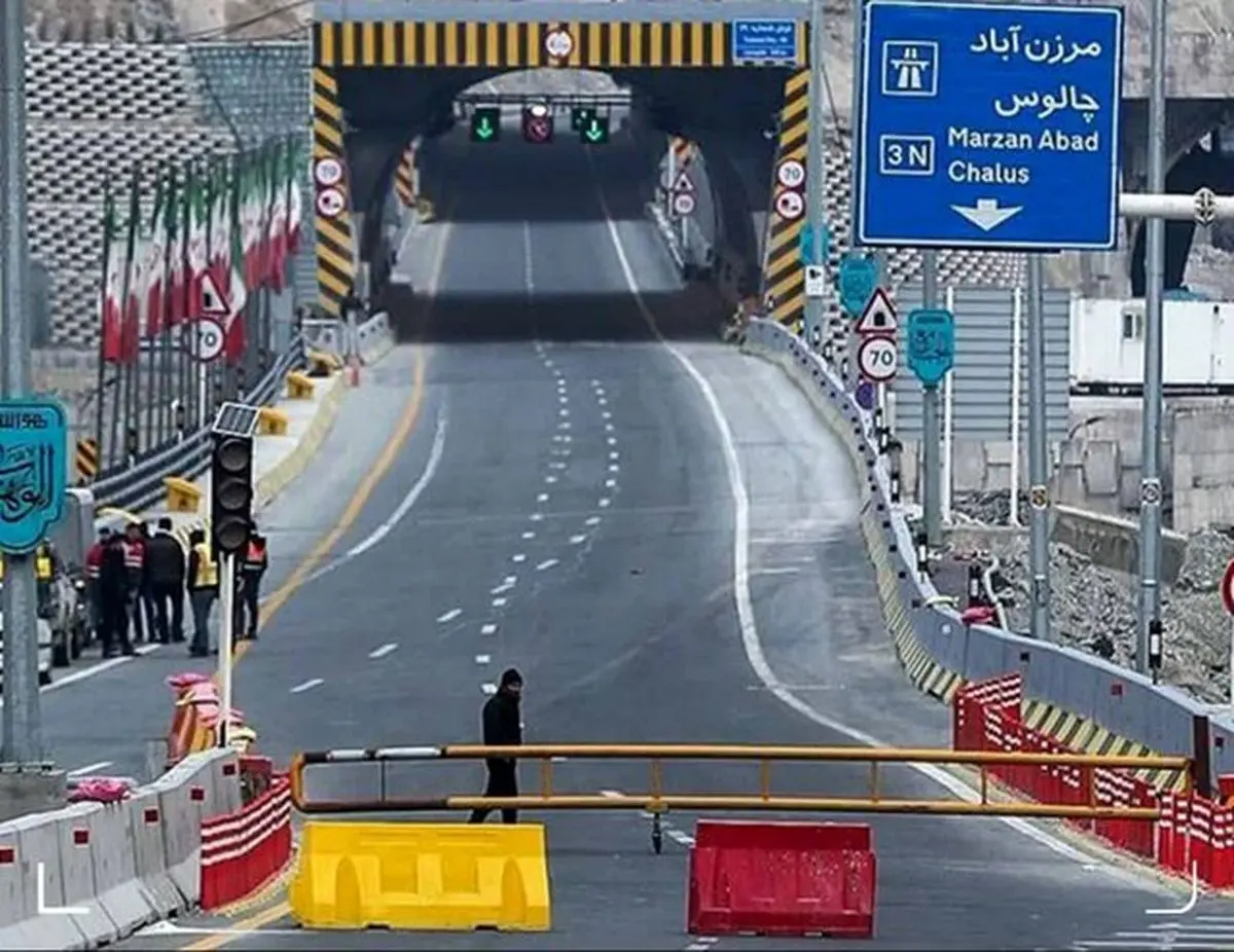 بازگشایی دوطرفه محور چالوس و آزادراه تهران–شمال 
