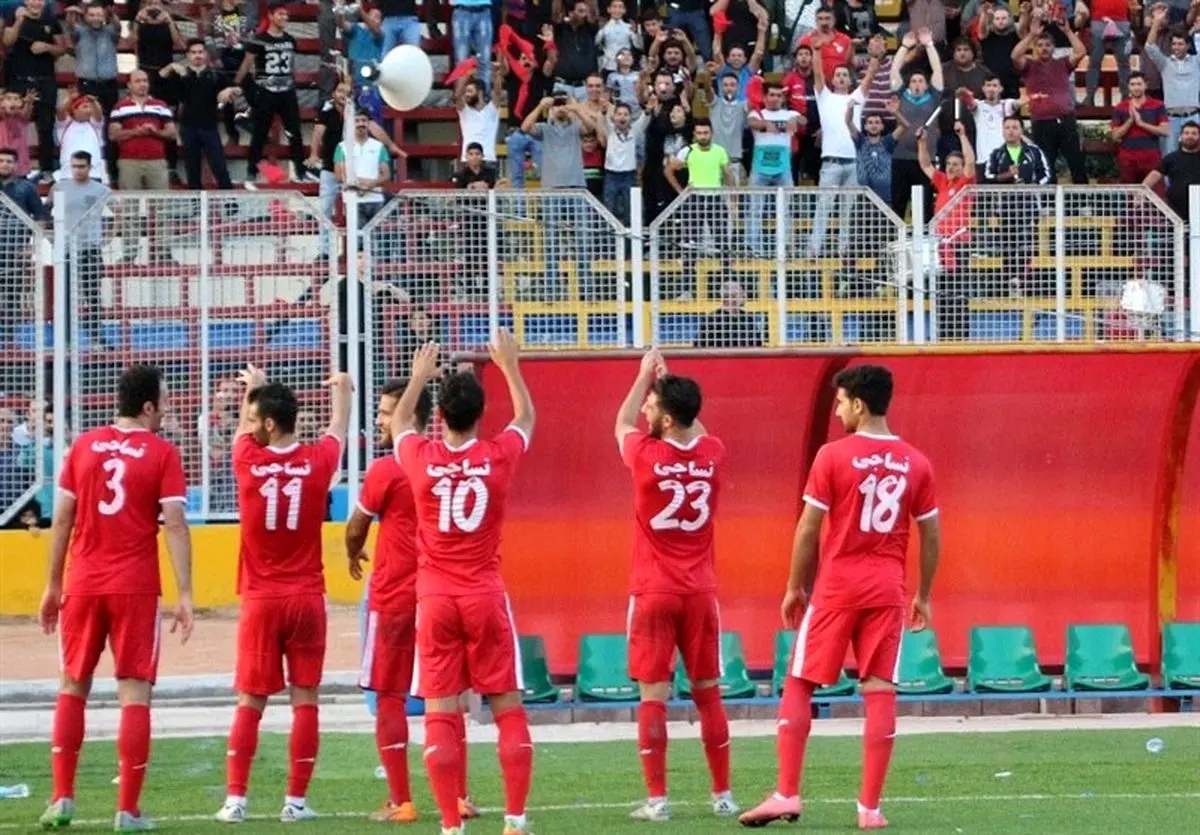 نفت مسجد سلیمان 0 - 1 نساجی (پایان نیمه اول)