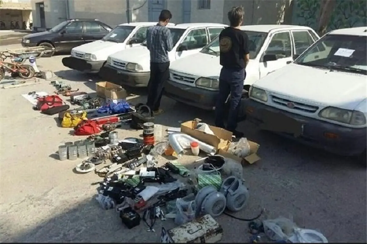 دستگیری سارق قطعات خودرو در تاکستان 