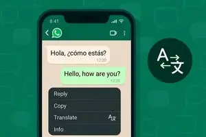 واتس‌اپ آیفون به قابلیت ترجمه با پشتیبانی از ٢١ زبان مجهز شد