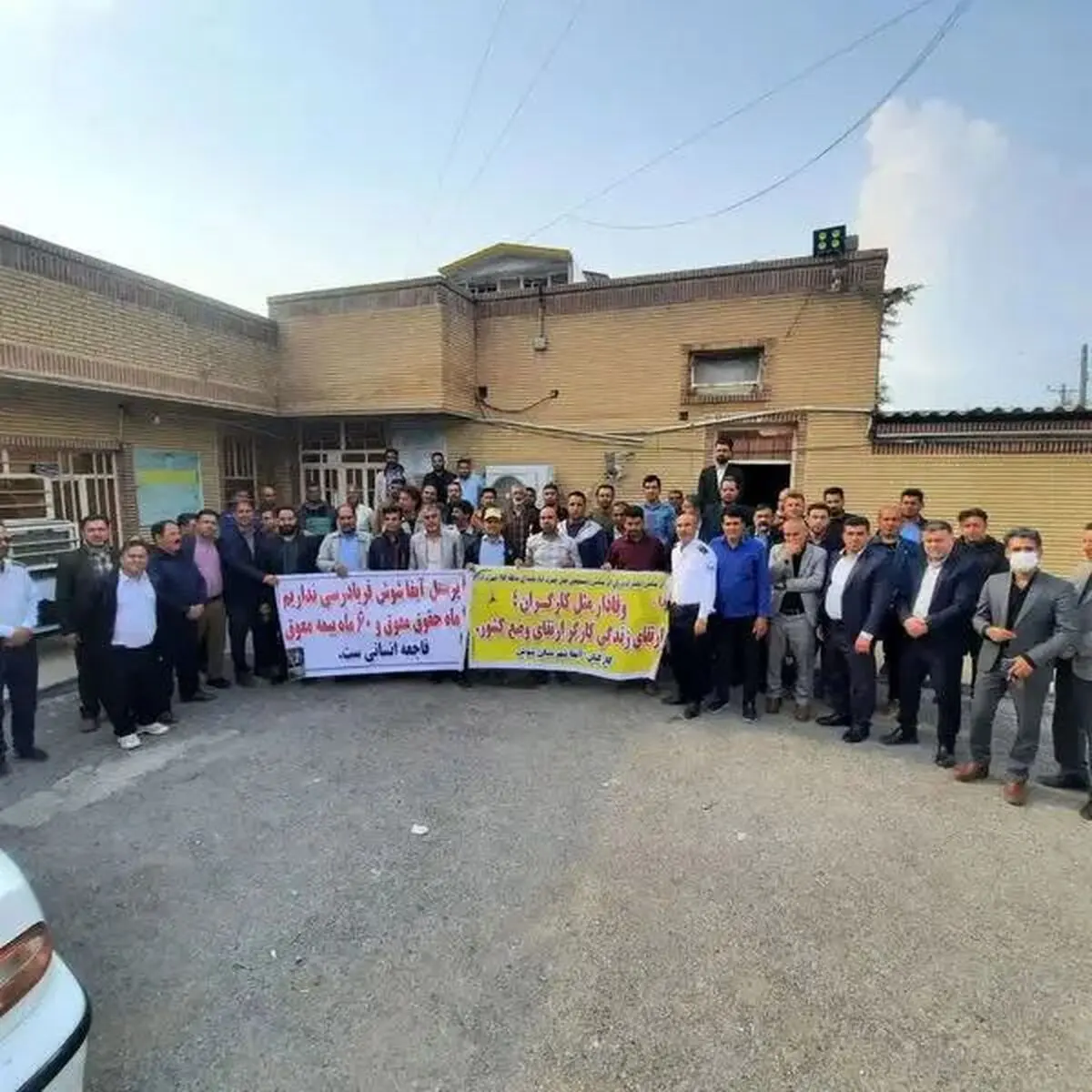 پنجمین روز اعتراض کارگران آبفای شوش: کسی پاسخگو نیست