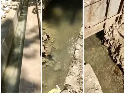 صدای آب در نهر روستای سرودار جریان پیدا کرد+فیلم