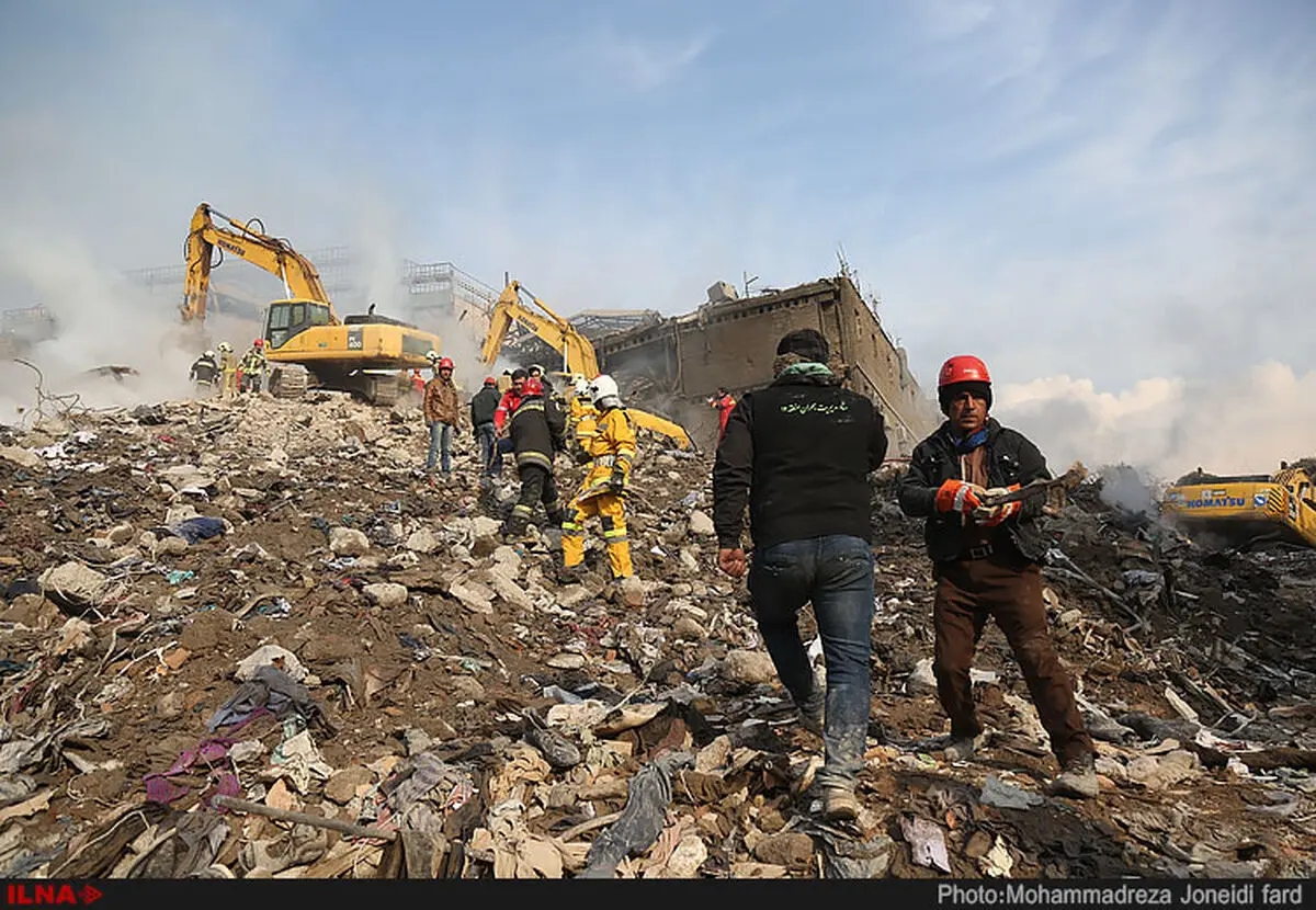 تعداد مصدومان ساختمان پلاسکو به 175 نفر رسید