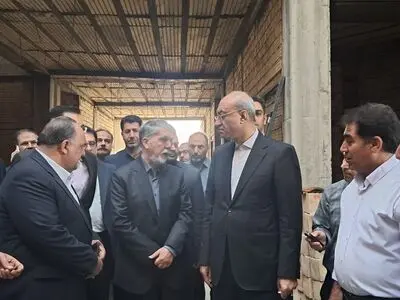 بازدید وزیر فرهنگ و ارشاد اسلامی از پروژه کتابخانه مرکزی کرمانشاه