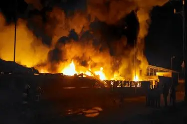 جزییات آتش‌سوزی در واحد تولید پلیمری شهرک صنعتی آبادان