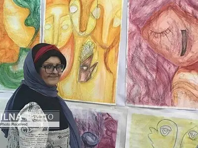 نقاشی عروسک‌های هنرمند اوتیسمی به نمایش درمی‌آید