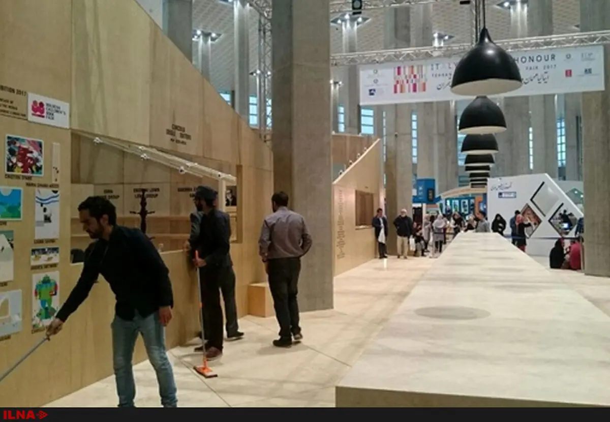آب در نمایشگاه کتاب/غرفه مهمان ویژه نمایشگاه کتاب را آب برد+عکس و فیلم