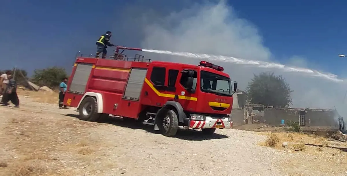 آتش سوزی در سیل بند مرکزی شهر ایلام