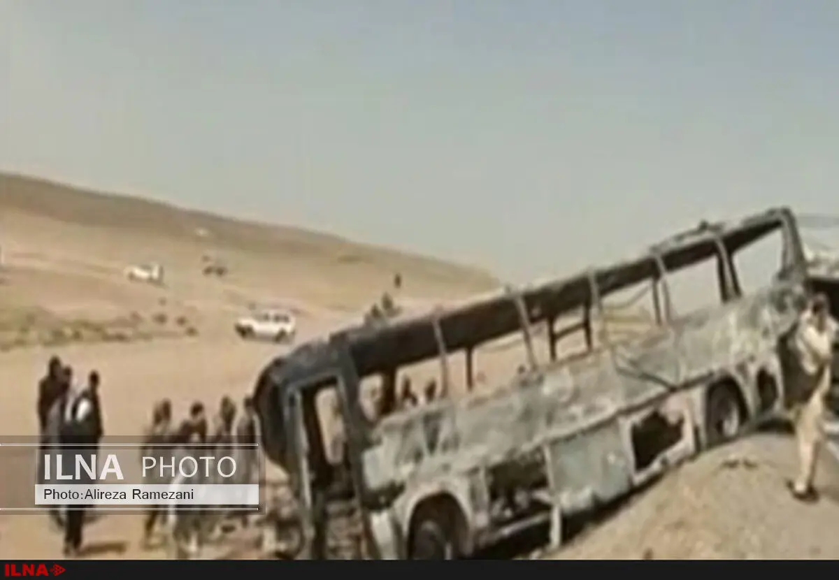 فیلم / تصادف وحشتناک یک تانکر با اتوبوس مسافربری 