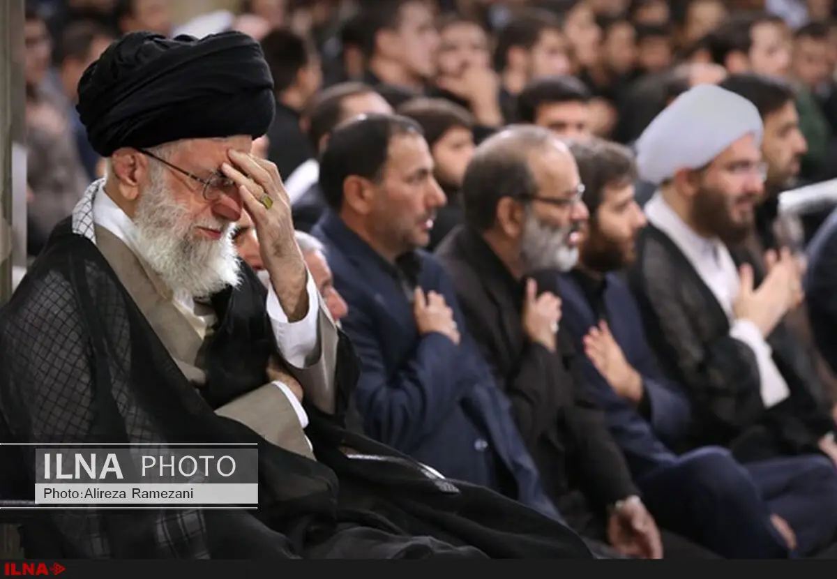 صوت مراسم قرآن به سر گرفتن آیت الله خامنه‌ای منتشر شد