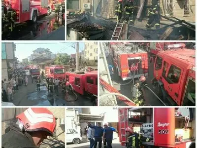 آتش‌سوزی یک خانه ویلایی در رشت