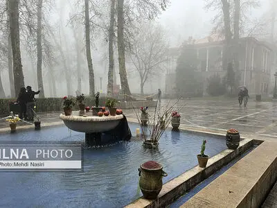 مه گرفتگی در مجموعه فرهنگی تاریخی نیاوران