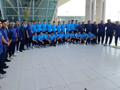 تیم ملی فوتبال نوجوانان ایران وارد کیش شد