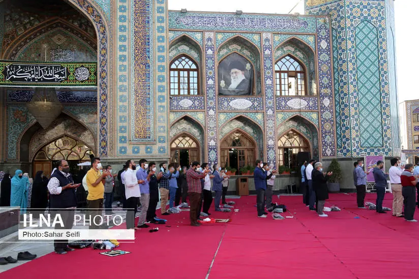  اقامه نماز عید فطر در امام زاده صالح