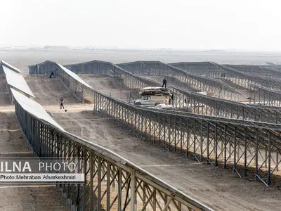 گزارش تصویری/ نیروگاه ۶۳ مگاواتی شهرک صنعتی شمس آباد 