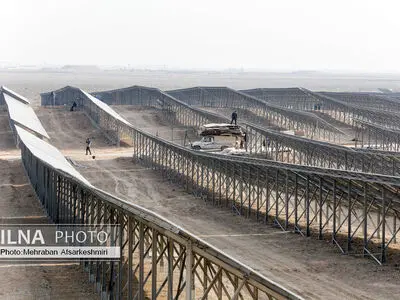 گزارش تصویری/ نیروگاه ۶۳ مگاواتی شهرک صنعتی شمس آباد 
