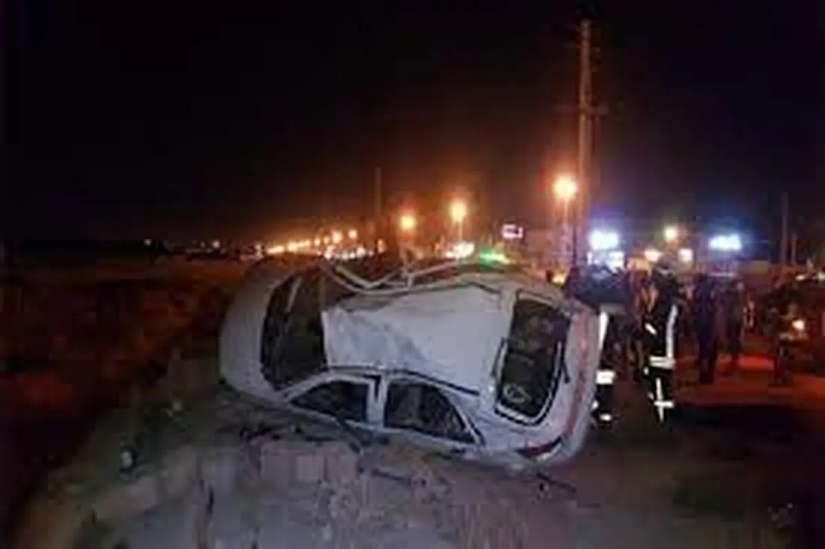 یک کشته و 5 مصدوم در پی واژگونی پراید در مشهد