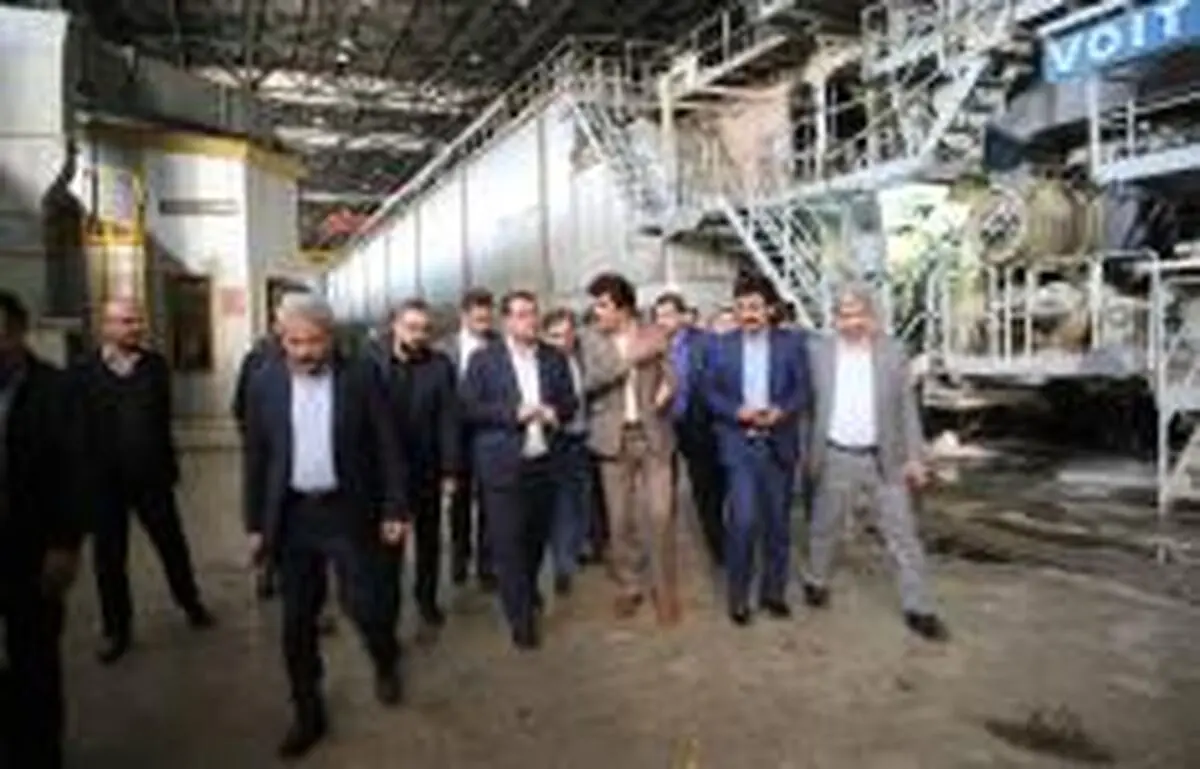 وزیر صمت از کارخانه چوب و کاغذ مازندران بازدید کرد