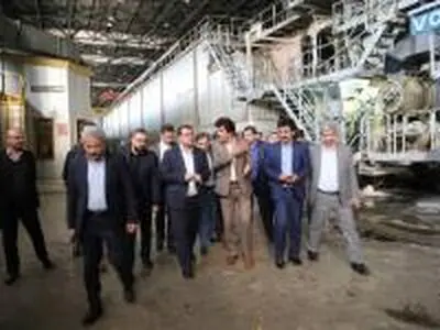 وزیر صمت از کارخانه چوب و کاغذ مازندران بازدید کرد