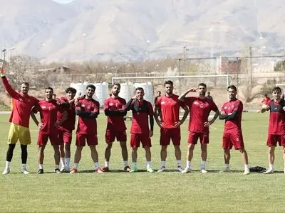 تمرین تاکتیکی و آنالیز پرسپولیس با یک مصدوم