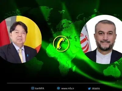 عبداللهیان في اتصال هاتفي مع نظیره الیاباني: الدبلوماسیة والحوار هما السبیل للخروج من التحدیات الإقلیمیة والعالمیة