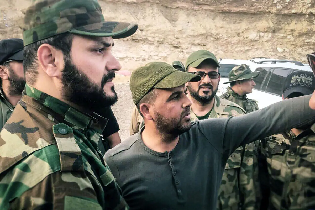گزارش تصویرى/ حضور شیخ اکرم الکعبى در اتاق عملیات «الحویجة»