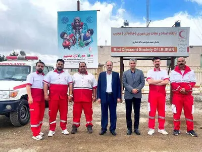 فرماندار بوئین زهرا از پایگاه امداد و نجات جاده‌ای هجیب بازدید کرد