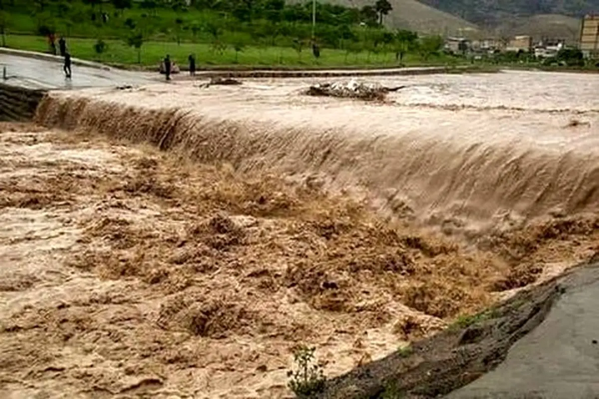 جاری شدن سیلاب در روستاهای اوقچی و گچی سو بخش مرکزی کلاله