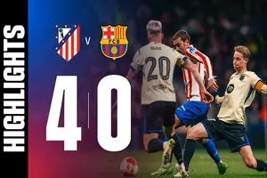 ویدئو: خلاصه بازی اتلتیکومادرید 4 – 0 بارسلونا