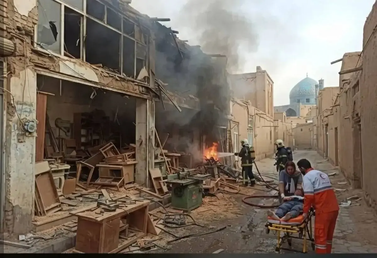 انفجار کپسول گاز در کارگاه نجاری اصفهان/ ۳ نفر مصدوم شدند