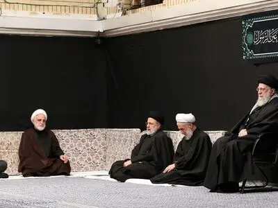 Iran Leader attends mourning ceremony commemorating Lady Fatima (S.A)