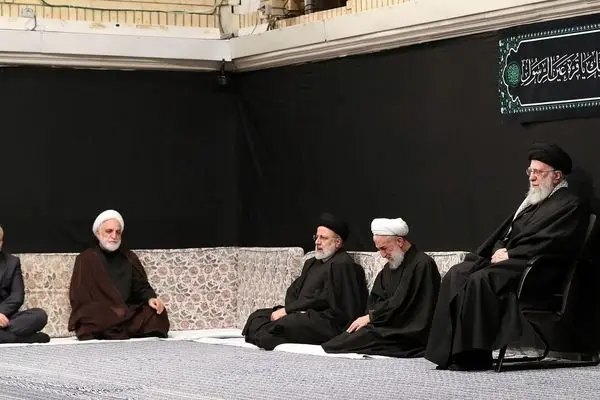 Iran Leader attends mourning ceremony commemorating Lady Fatima (S.A)