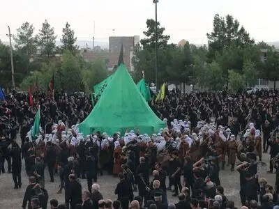 برگزاری آیین سنتی خیمه در سرخه