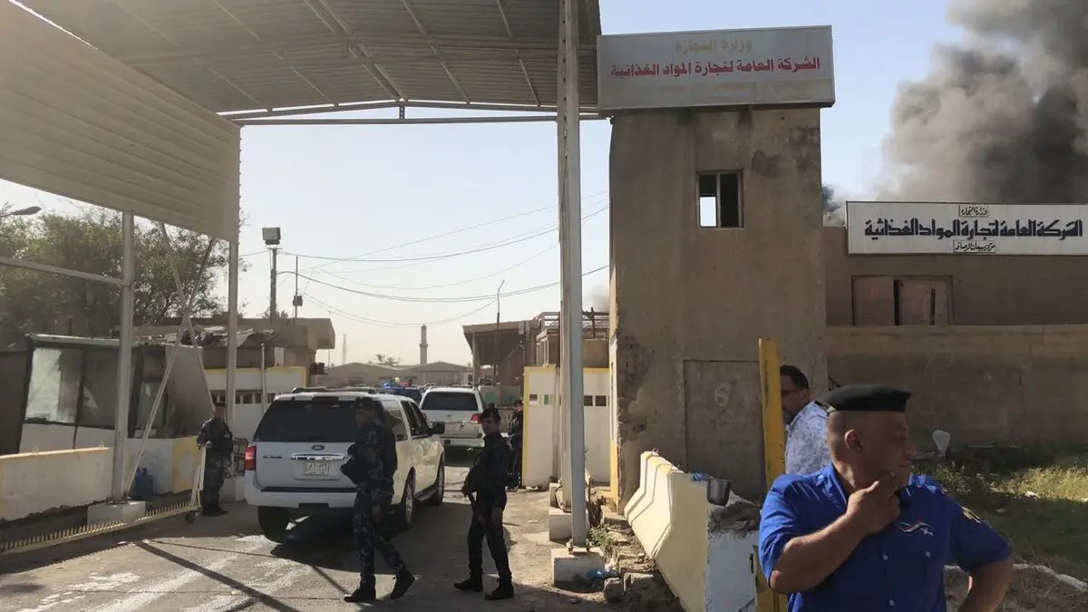 اندلاع حریق بمخازن مفوضیة الانتخابات فی بغداد