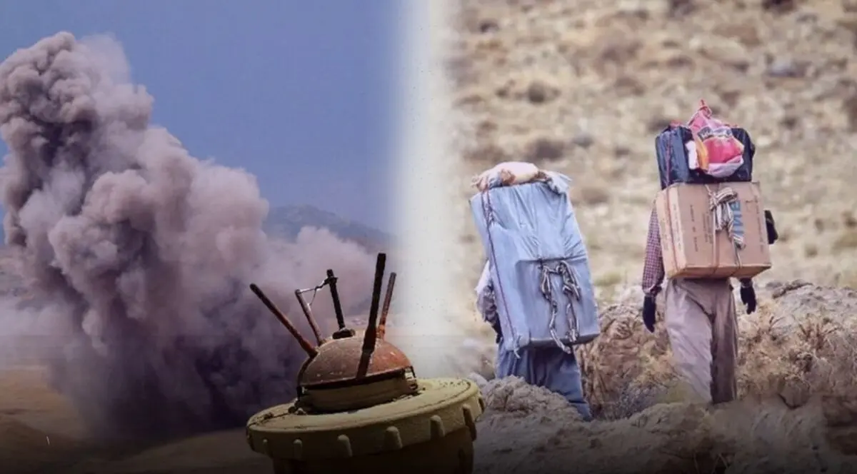 قطع پای کولبر ۴۰ ساله بر اثر انفجار مین در مرز نوسود