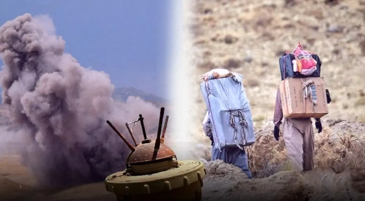 قطع پای کولبر ۴۰ ساله بر اثر انفجار مین در مرز نوسود