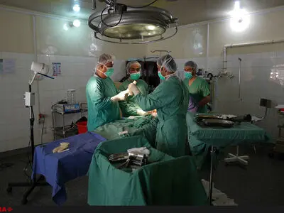 بیمارستانی در ولایت هلمند،افغانستان 