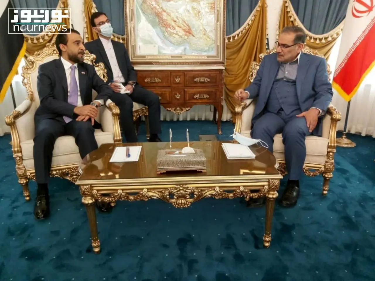 رئیس مجلس عراق با دریابان شمخانی دیدار کرد