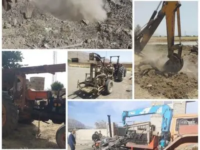 انسداد ۳۶ حلقه چاه غیر مجاز در توابع شهرستان دورود 