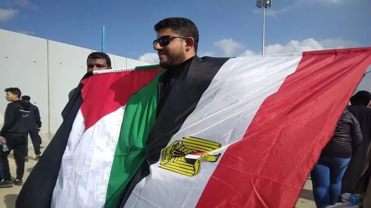 تجمع مصری‌ها در مخالفت با کوچ اجباری ساکنان غزه
