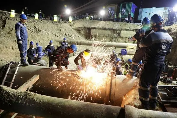 پایان عملیات جابجایی لوله‌های اصلی آب شرب در تهران
