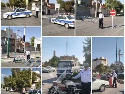 اعمال  محدودیت تردد و توقف در شهر کرمانشاه