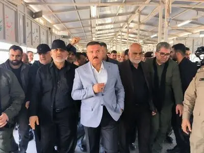وزیران کشور ایران و عراق از پایانه مرزی شلمچه بازدید کردند/تصاویر