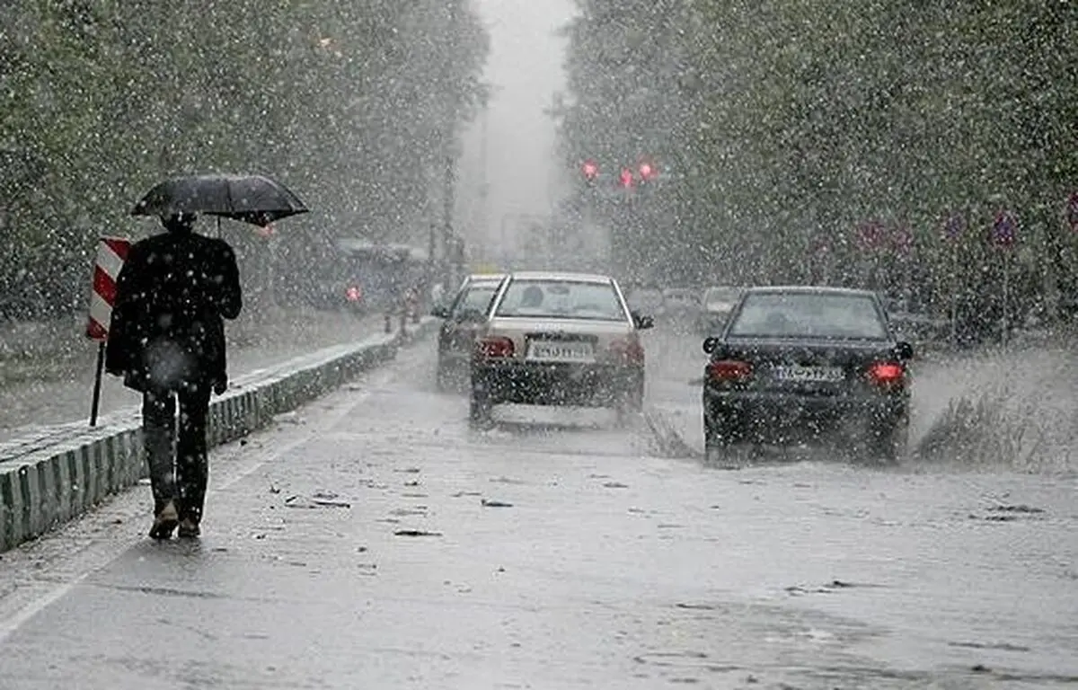 بارش برف و باران در اکثر استان‌ها/ افزایش آلاینده‌ها از فردا شب در تهران
